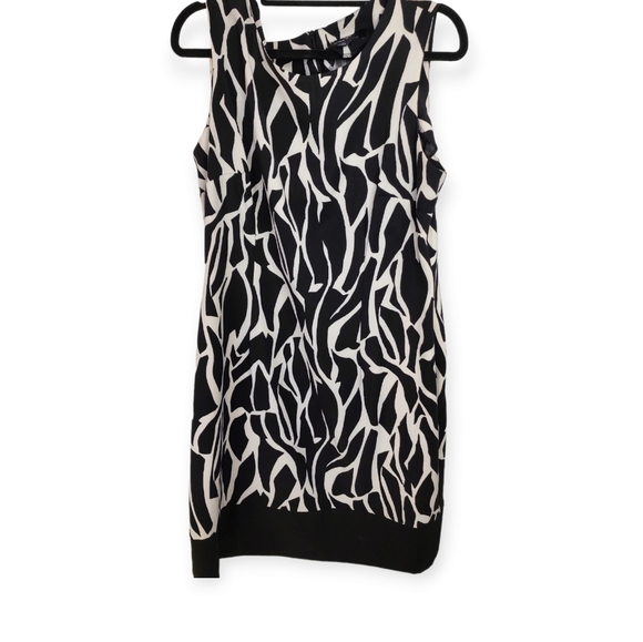 Ronnie Nicole dress black with white sleeveless size 16 - Picture 7 of 13